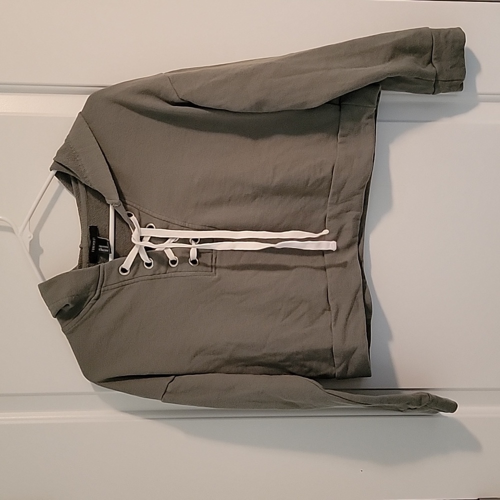 Forever 21 Women's Crop Hoodie